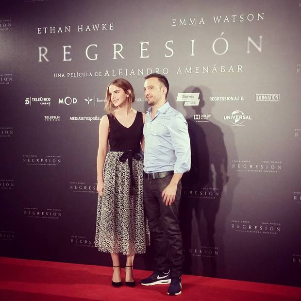 Emma y Alejandro [hoy en Madrid] presentando Regresión 