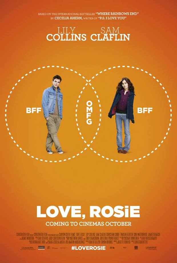 Nuevo póster y trailer de lo nuevo de Lily Collins y Sam Claflin (LOVE, ROSIE) 