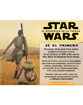 Fnac Callao realizará un evento mañana a partir de las 23:00 con motivo del lanzamiento de Star Wars