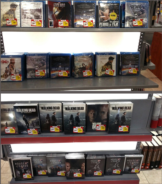 Blu-rays a 5€ y 10€ en Vips