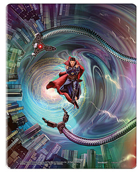 Contraportada del steelbook de No Way Home 
