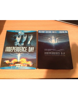 Comparación del Steelbook Independence Day [Coffret Collector Attacker Edition] 20th Anniversary