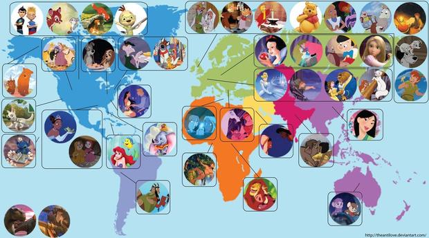 Localizaciones de películas Disney