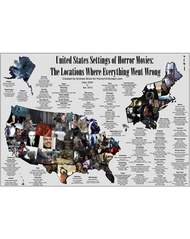 Here’s A US Map Showing Where Horror Movies Took Place