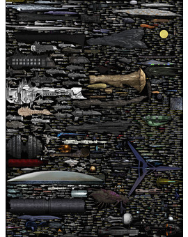The Most Complete Chart of Sci-Fi Ships Ever Is Now Complete! (actualizado a 2014)