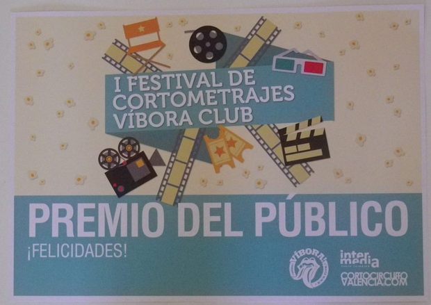Nuestro corto Su Media Naranja Se alza con el premio del publico