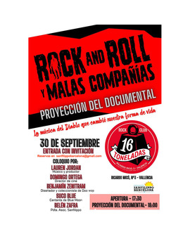 Si lo vuestro es el cine y el rock&rol, cita en Valencia