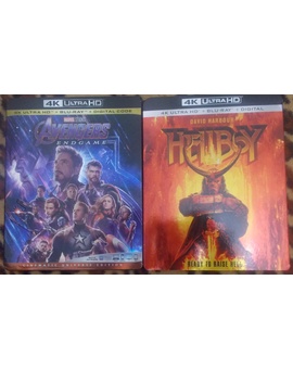 Endgame 4k y hellboy 4k recibidas hoy de Usa.