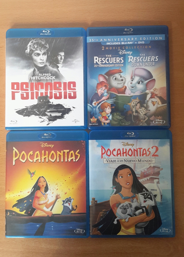 Mas blurays para la colección!! Disney y Psicosis!! :)