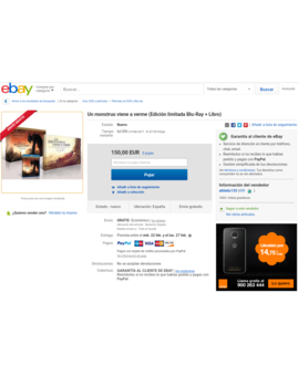 Un monstruo viene a verme Edición limitada por 150€ ... sin comentarios