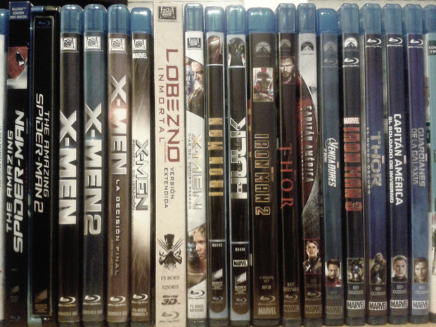 Mi colección MARVEL en blu-ray!