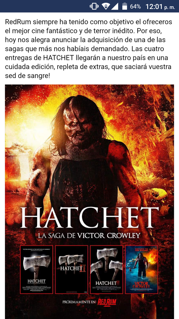 Tema distribuciones adquiere los derechos de Hatchet!!!!!!