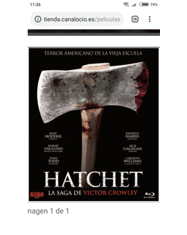 Diseño Saga Hatchet según Canal ocio.