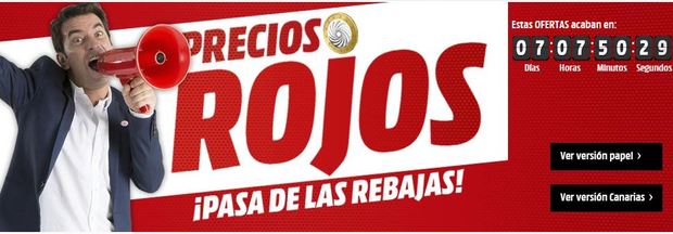 Precios rojos en Mediamarkt durante 7 días