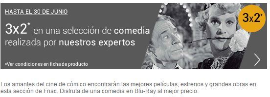 3x2 en una selección de comedia (Fnac)