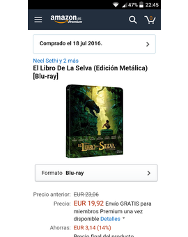 Bajada de precio El libro de la selva steelbook