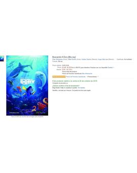 Bajada de precio Blu-ray Buscando a Dory Amazon.es
