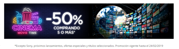 Nueva promoción ECI: 50 % comprando 5 o más