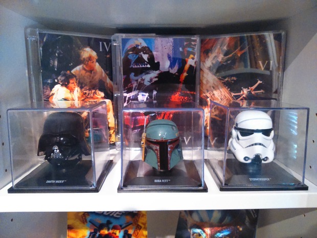 Así me queda mi rincón Star Wars. 