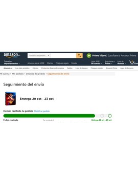 Esto me huele mal... Espero que no me falle Amazon porque es muy extraño que no me haya todavía. 