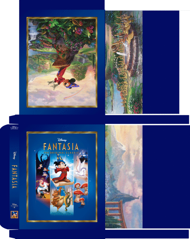 Fantasia custom slipcover steelbook Zavvi