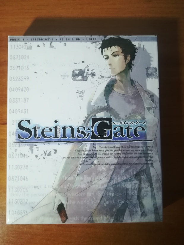 Box 1 en Bluray coleccionista de "Steins;Gate" 