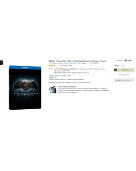Batman V Superman Steelbook Amazon.it