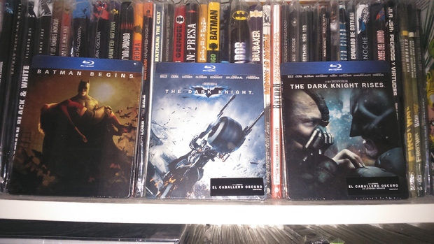 Bonitos steelbooks de la trilogía "The Dark Knight"