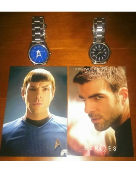Mis relojes, inspirados en personajes de Zachary Quinto 