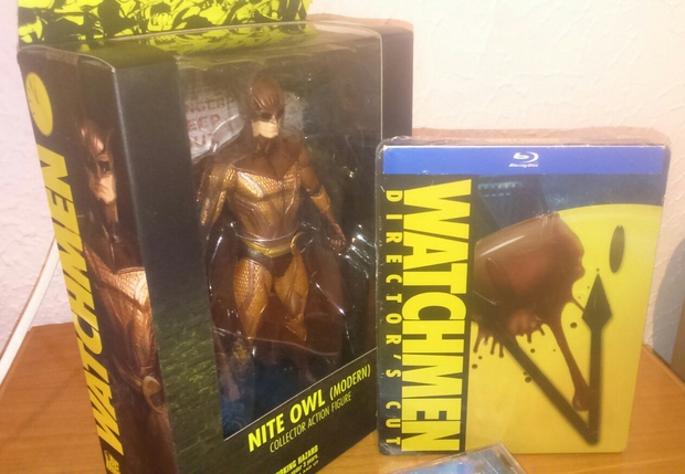 Watchmen Director's cut steelbook y figura Nite Owl