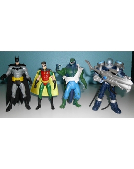 Batman, Robin, Mr. Freeze y Killer Croc