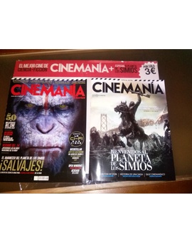 Revista Cinemania "El Amanecer de El Planeta de los Simios" en portada