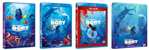 Buscando a Dory en Blu-ray y Metálica con 3D el 2 de noviembre