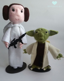 Princesa Leia y Yoda - Regalos para la familia :) 