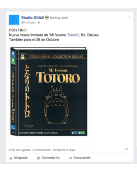 Edición Deluxe de Totoro, reeditada!!!!