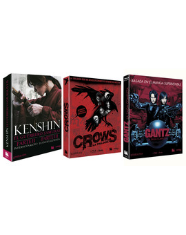 BLU-RAY: El 7 de Octubre a la venta los packs de KENSHIN y CROWS y el 21 de Octubre el pack de GANTZ. 