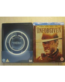 Tron Legacy (3D + 2D) y Unforgiven (Sin Perdón) estuches metálicos de Zavvi
