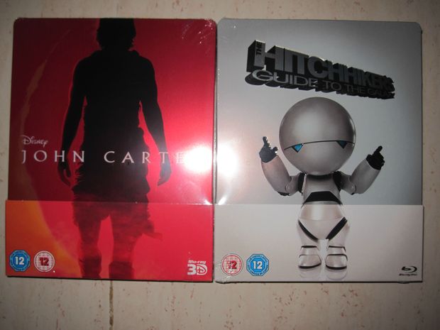 John Carter (3D+2D) y Guía del Autoestopista por 25€ en Zavvi