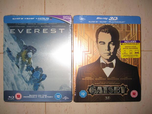 Everest y Gatsby con 3D estuches metálicos de Zavvi