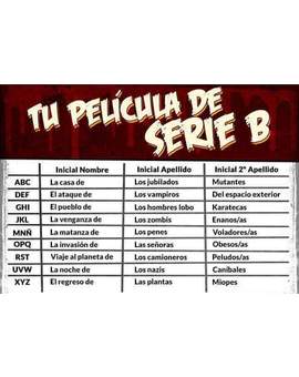 Tu película de serie B ^^