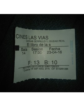 Preparado en el cine.