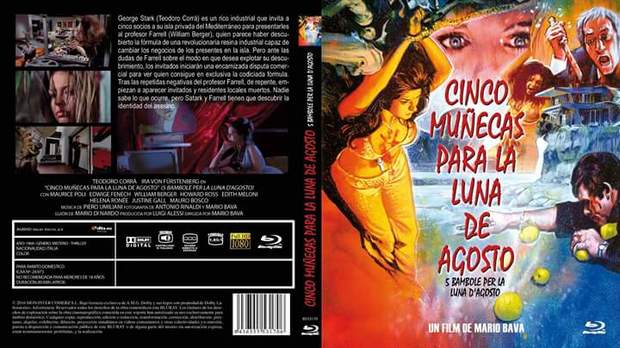 "Cinco muñecas para la luna de Agosto" de Mario Bava el 12 de Octubre por Impulso. Eso si, si no era suficiente en BD-R, tambien en DVD-R. ¿Prensar discos? ¿Para que?