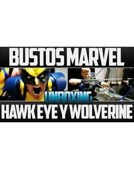 Unboxing Bustos Marvel Hawkeye y Wolverine 