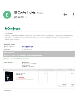 Pues eso, el corte ingles