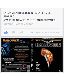 Halloween ahora sí por fin en Bluray :D