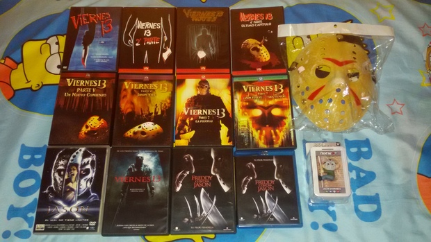 Mi colección Viernes 13 con la Máscara que acabo de comprar