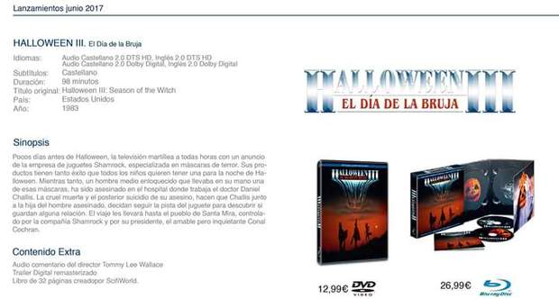 Halloween 3 Selecta Visión