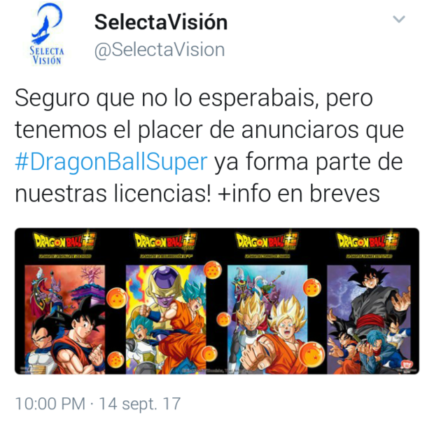 DBS licenciada por SelectaVision