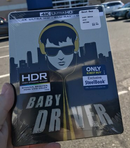 Por si siguen dudando cancelar el steelbook 4k BABY DRIVER