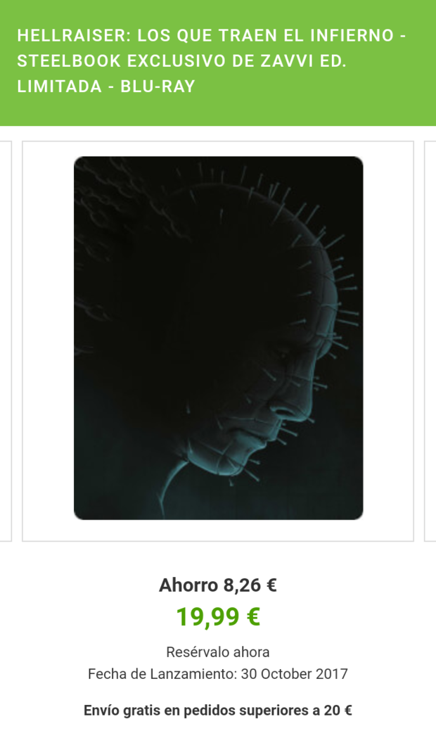 Hellraiser ( reservas abiertas )